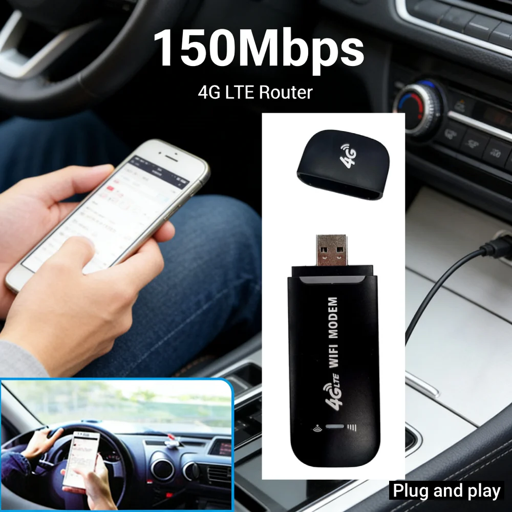 4G مودم USB Qualcomm 8916 Chip 4G FDD/3G WCDMA B1 150Mbps محول الشبكة اللاسلكية لمحول شبكة WiFi الإنترنت عالي السرعة