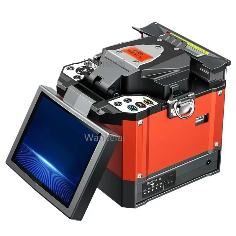 A-80S Optical Fiber Splicer  Core-to-Core Alignment Fusion Splicer Fiber Optic Machine for FTTH Outdoor WIFI Network