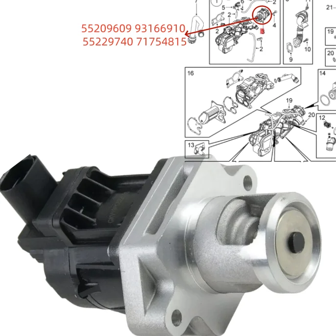 55209609 93166910 For Saab 9-3 Alfa Romeo Fiat Exhaust gas recirculation valve EGR valve 55229740 71754815