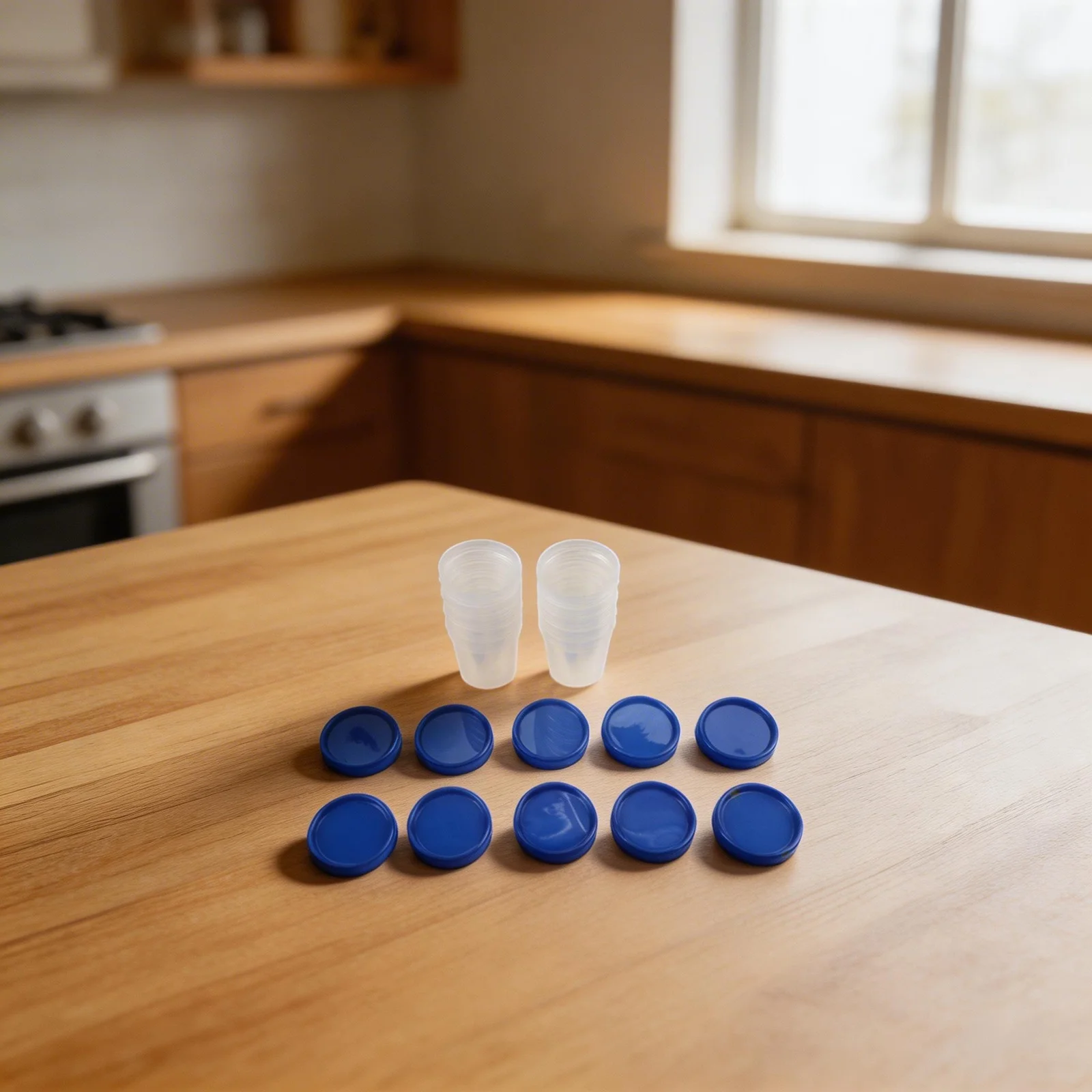 Graduated Cups Measuring Cups Sample With Plastic Cover 2 Colors Container Plastic Specimen Pot Cup 10PCS 120ml