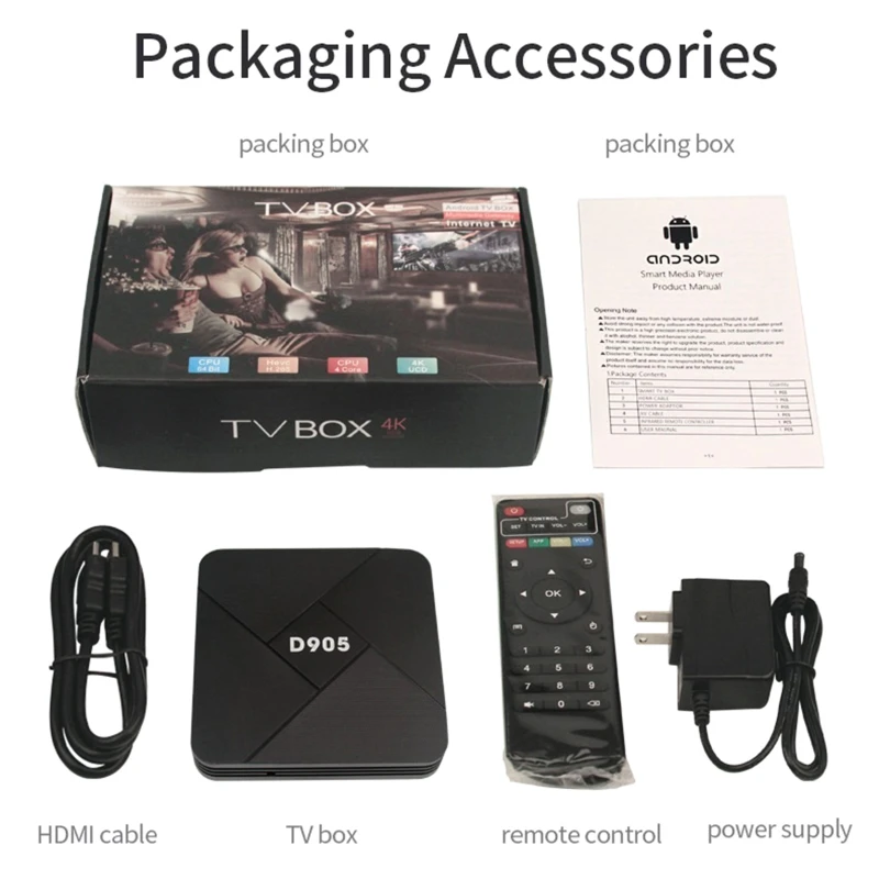 

Top Tv Box Streaming Media Players 1Set Cortex-A53 TVBOX Top Box Android 10.0 Drop Shipping