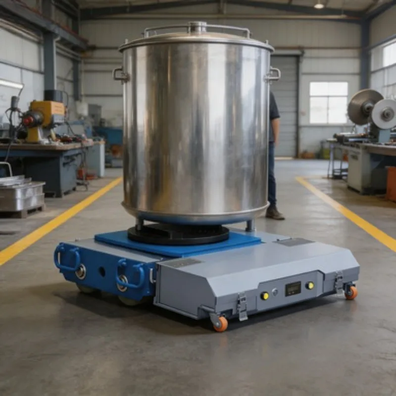 For Restaurant Material Transport Electric Tank Vehicle 30T Remote Control Heavy Load Cargo Mover with Universal Wheels Use