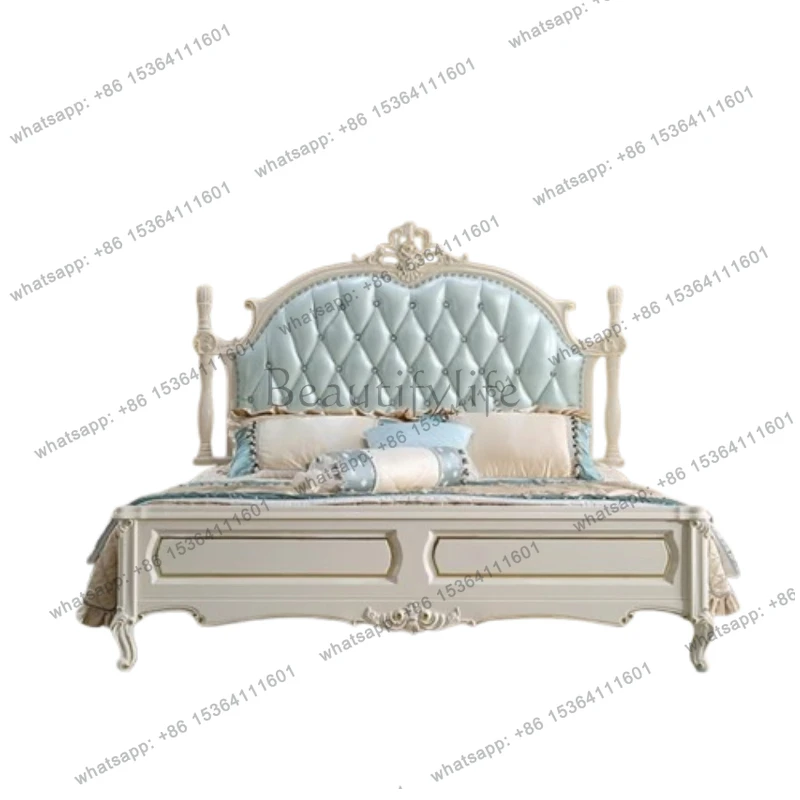 

Дизайнерская кровать для свадебной спальни, европейский стиль, для главной спальни, модная, удобная, комфортная, мебель для спальни (Cama De Casal)