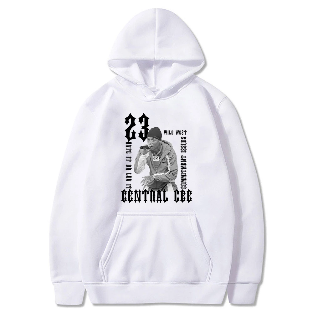 Central Cee 23 Hoodie Wild West Album Merch Unisex Long Sleeve Streetwear Women Men Hooded Sweatshirt Hip Hop Clothes