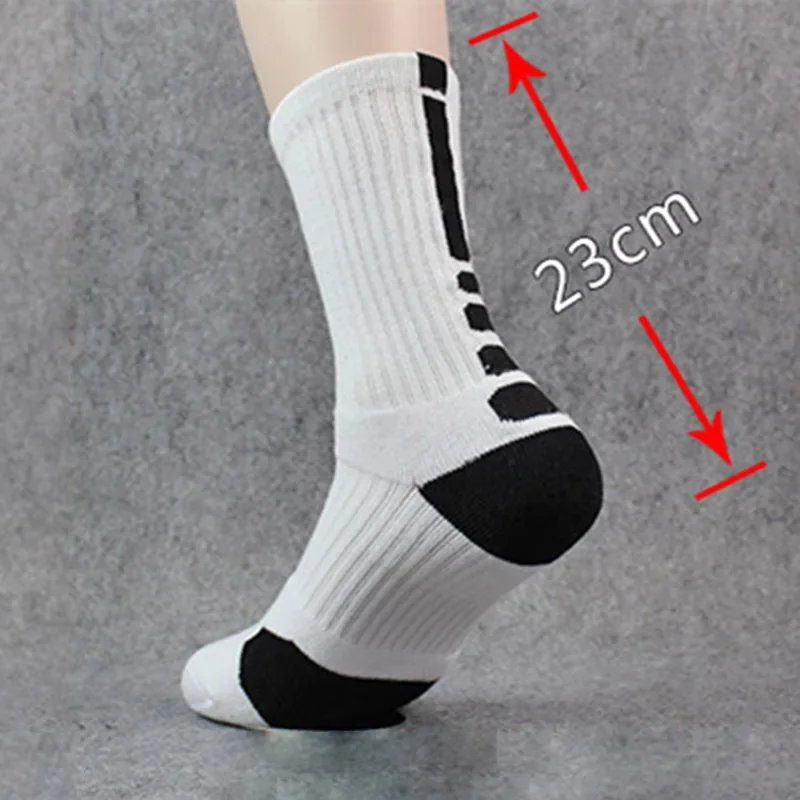 5 Pairs Men Sports Socks Set With Damping Terry Basketball Cycling Running Hiking Tennis Sock Set Ski Women Cotton EU 39-45