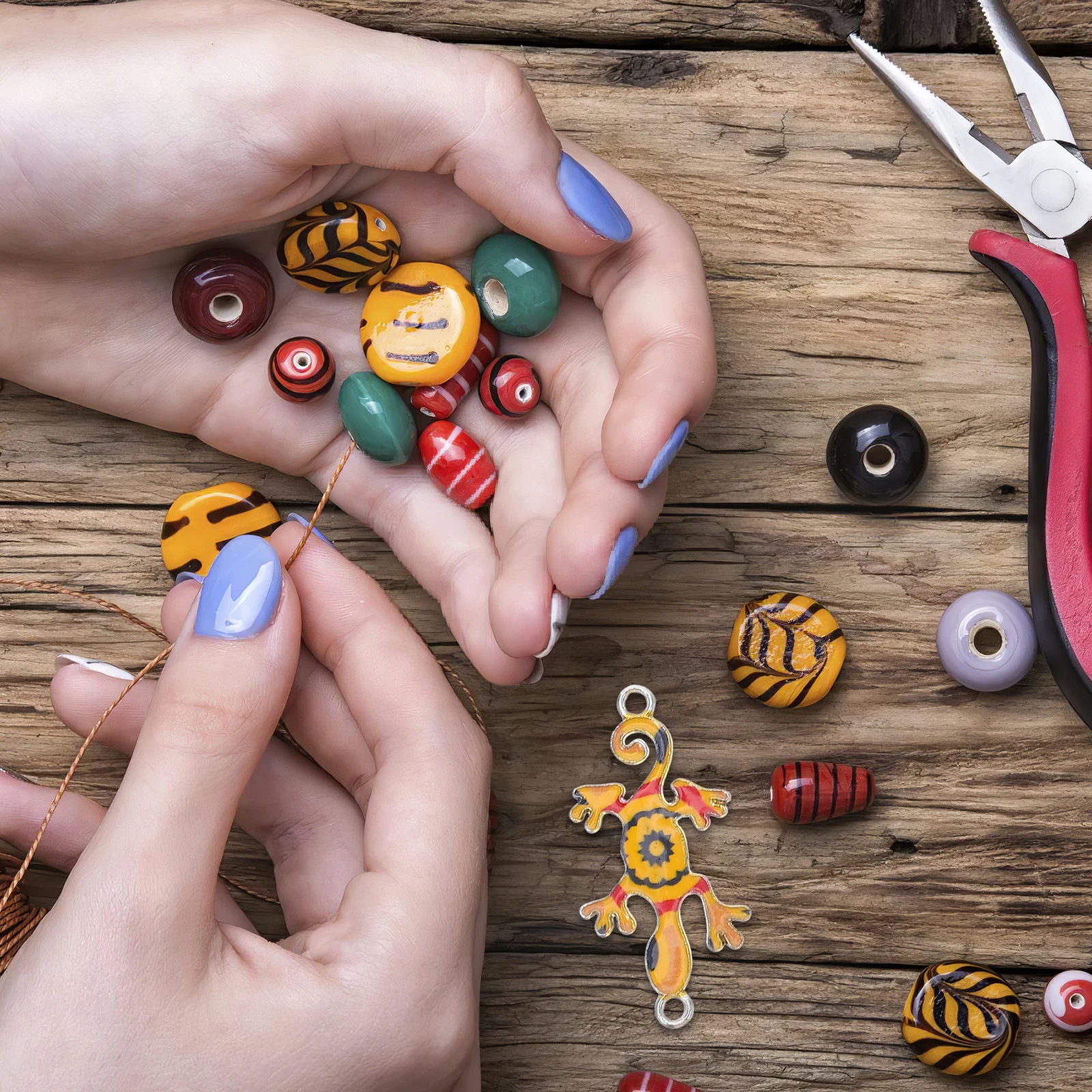 30 Pcs Alloy Gecko Jewelry Accessories Lizard Charms Enamel Making for Bracelets Animal Connector Novelty The