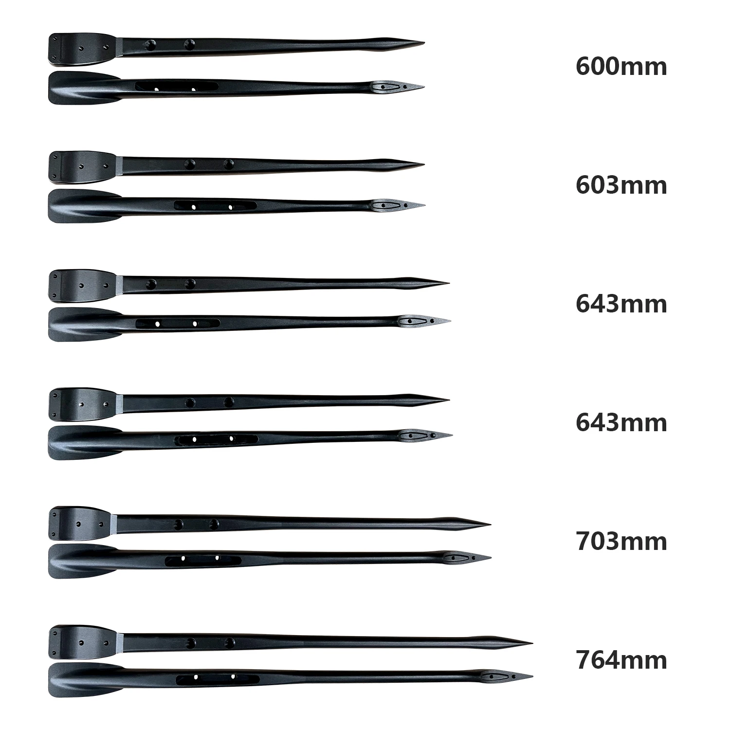 Customizable Black Four-Hole Fuselage with Upgraded Hydrofoil 603/643/764 for Outdoor Water Sports-Kite SUP Surfing