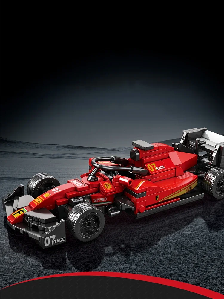 Blocs de construction de voiture de course de formule, 245 pièces, modèle de véhicule 1:24, briques, ornements de bureau, jouets d'assemblage pour enfants, bricolage, cadeaux de vacances