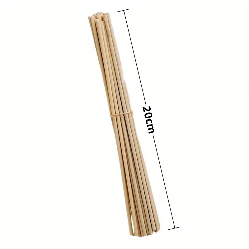 100Pcs Reed Diffuser Sticks Set 3mm/4mm 8inch Fiber Reed Diffuser Sticks Fragrance for Bedroom Office Bathroom Home
