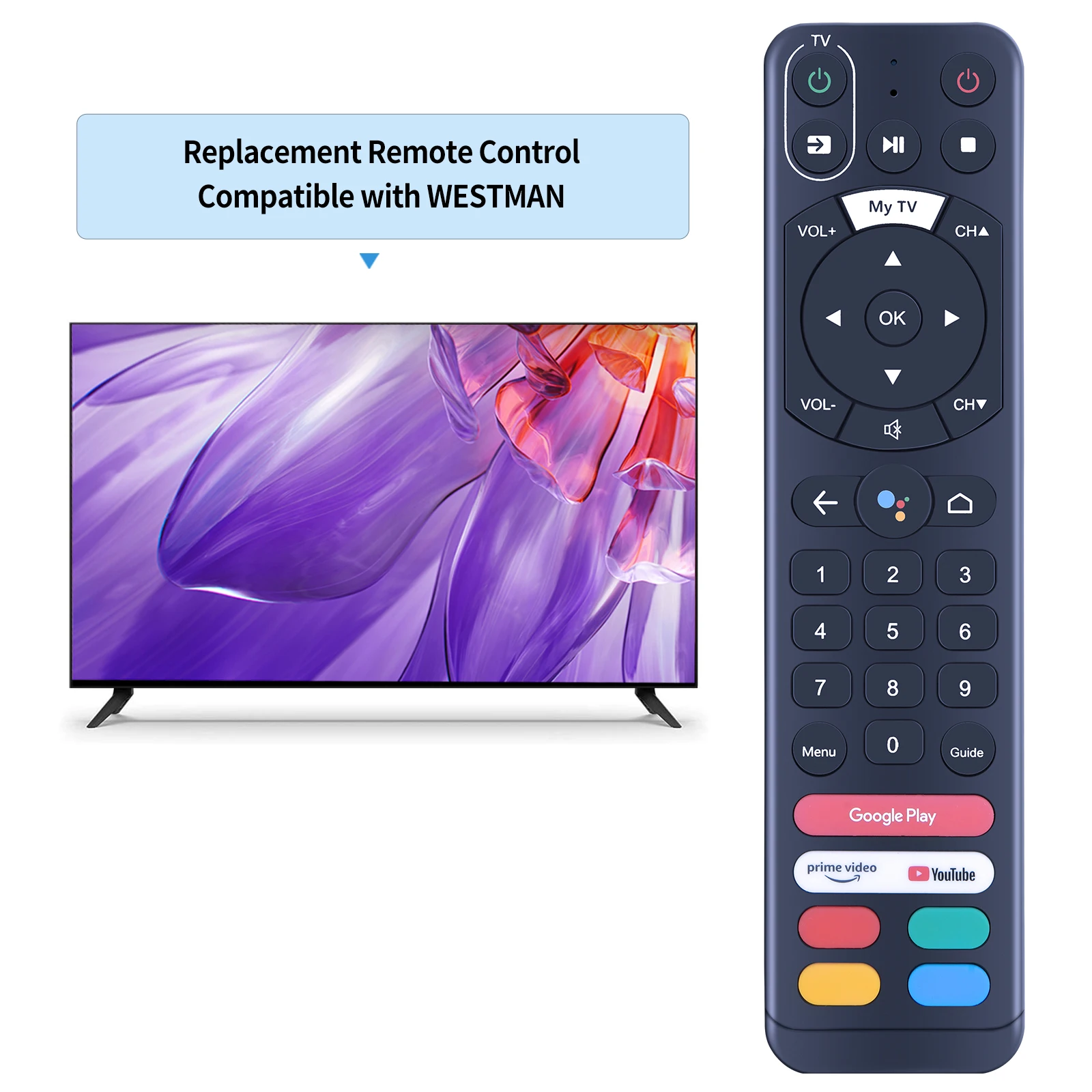 Nuevo mando a distancia para WESTMAN InfiniTV EVO Pro Vast Streaming TV
