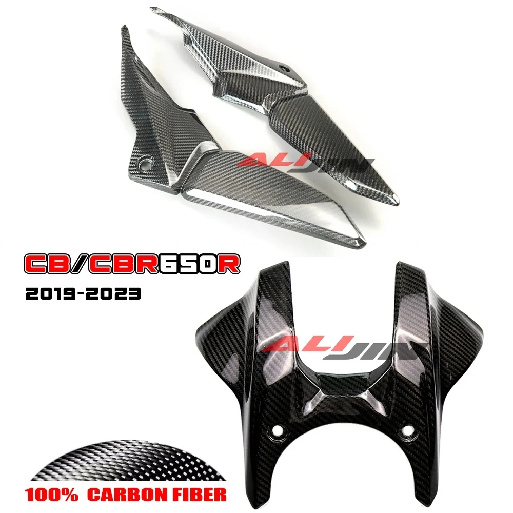 

100% Carbon fiber Front Tank Cover and side Seat Cover Frame Fairing for HONDA CBR650R
