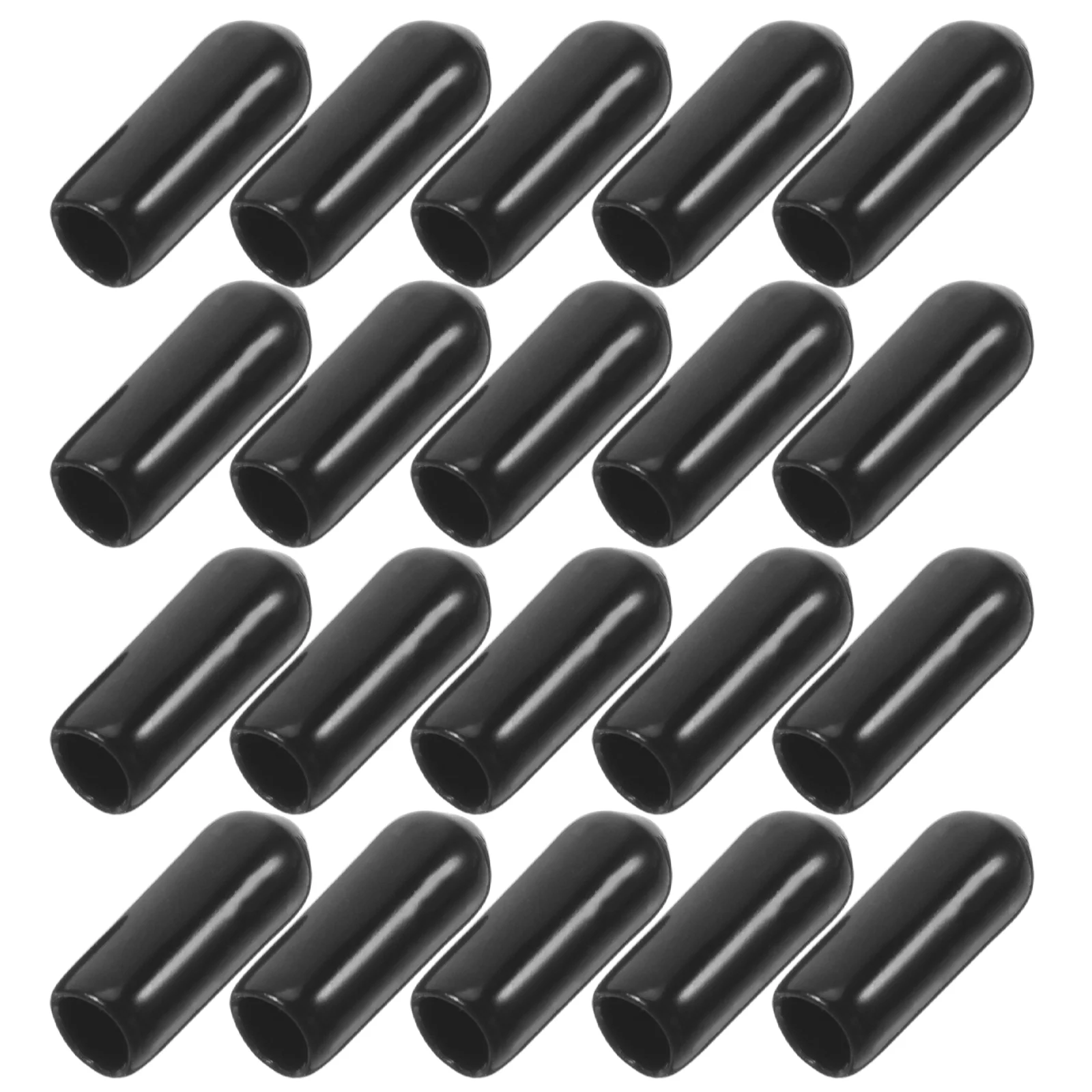 

100 Pcs Screw Protection Cap Tube Bolt Terminal Covers Iron Wire Thread Pvc Protector Sleeves for