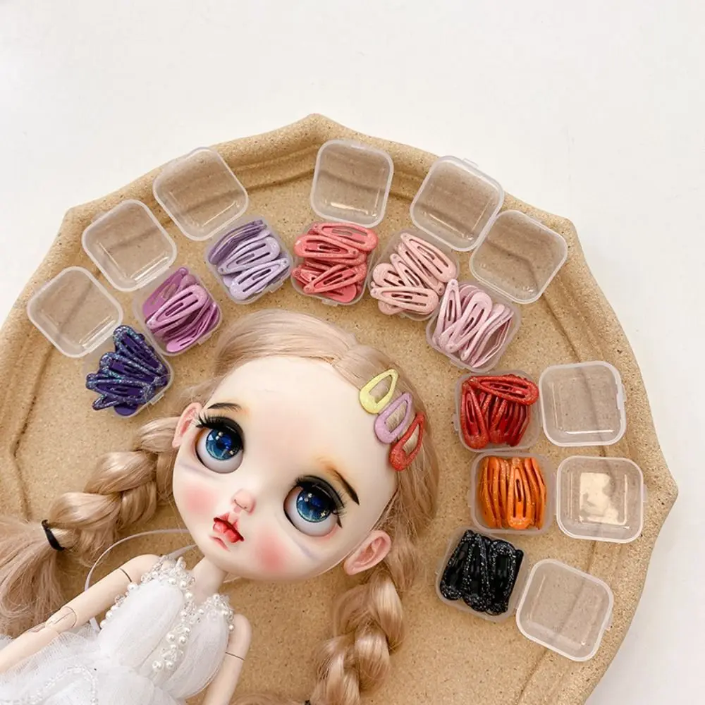 DIY Blyth Hair Pins 3cm Mini Blyth Doll Accessories Colorful Glitter Candy Color Doll Hairpin Accessories Kids Gift