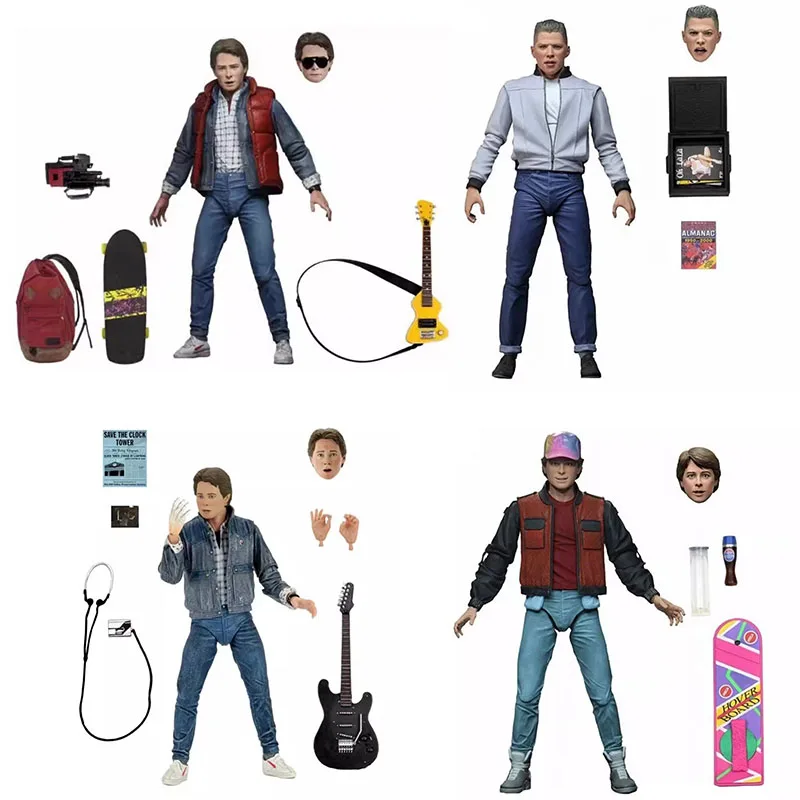 العودة إلى المستقبل Biff Tannen عمل الشكل NECA مارتن Figuras فيلم معركة العصابات Auditions نموذج الأجهزة الطرفية حلية #6