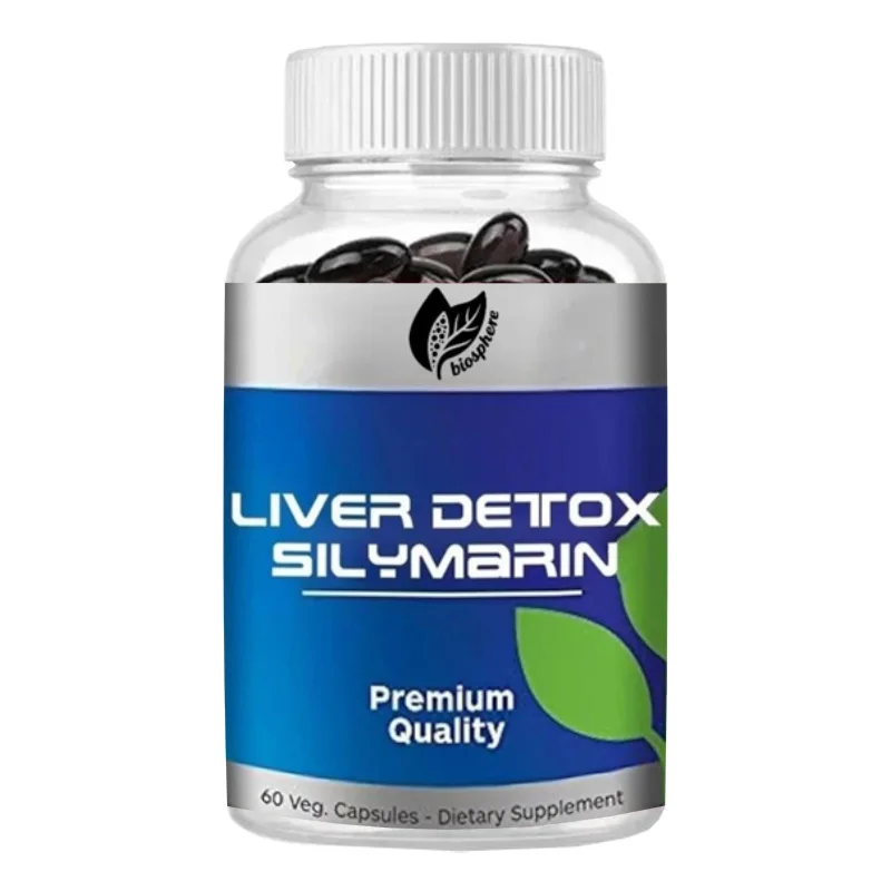 Purification Supplement, Herbal Liver Support Containing Milk Thistle Seed Extract,80% Silica Crystal,dandelion Root,60 Capsules