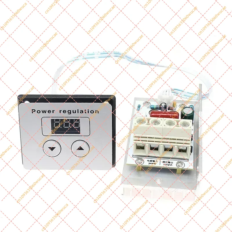 Industrial 220V SCR Power Controller (Up to 10kW) | Precision Digital Thermostat & Fan Speed Regulator for Heating & Motors