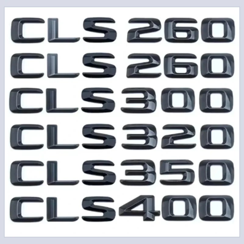 

3D Black ABS Rear Trunk Logo Emblem For CLS W218 W219 W212 W213 CLS220 CLS260 CLS300 CLS320 CLS350 CLS400 Badge Sticke