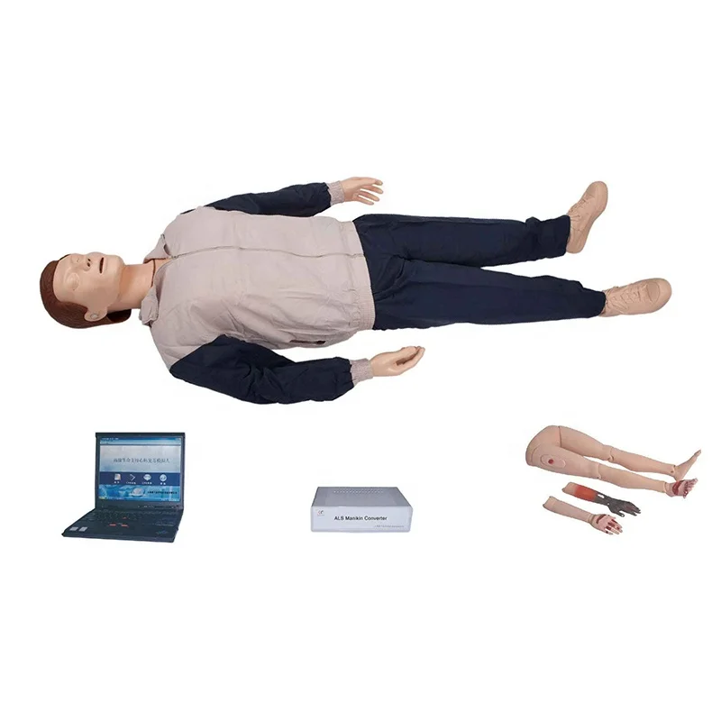 Adult Medical Teaching CPR Dummy Full-body High Simulation Nursing Skills Training Standard First Aid CPR Manikin Training