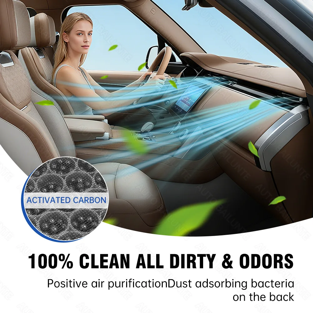 1 قطعة لاند روفر رينج روفر سبورت 2014-2022 حلقي 2018-2025 سيارة فلتر الهواء مكيف استبدال عدة اكسسوارات السيارات