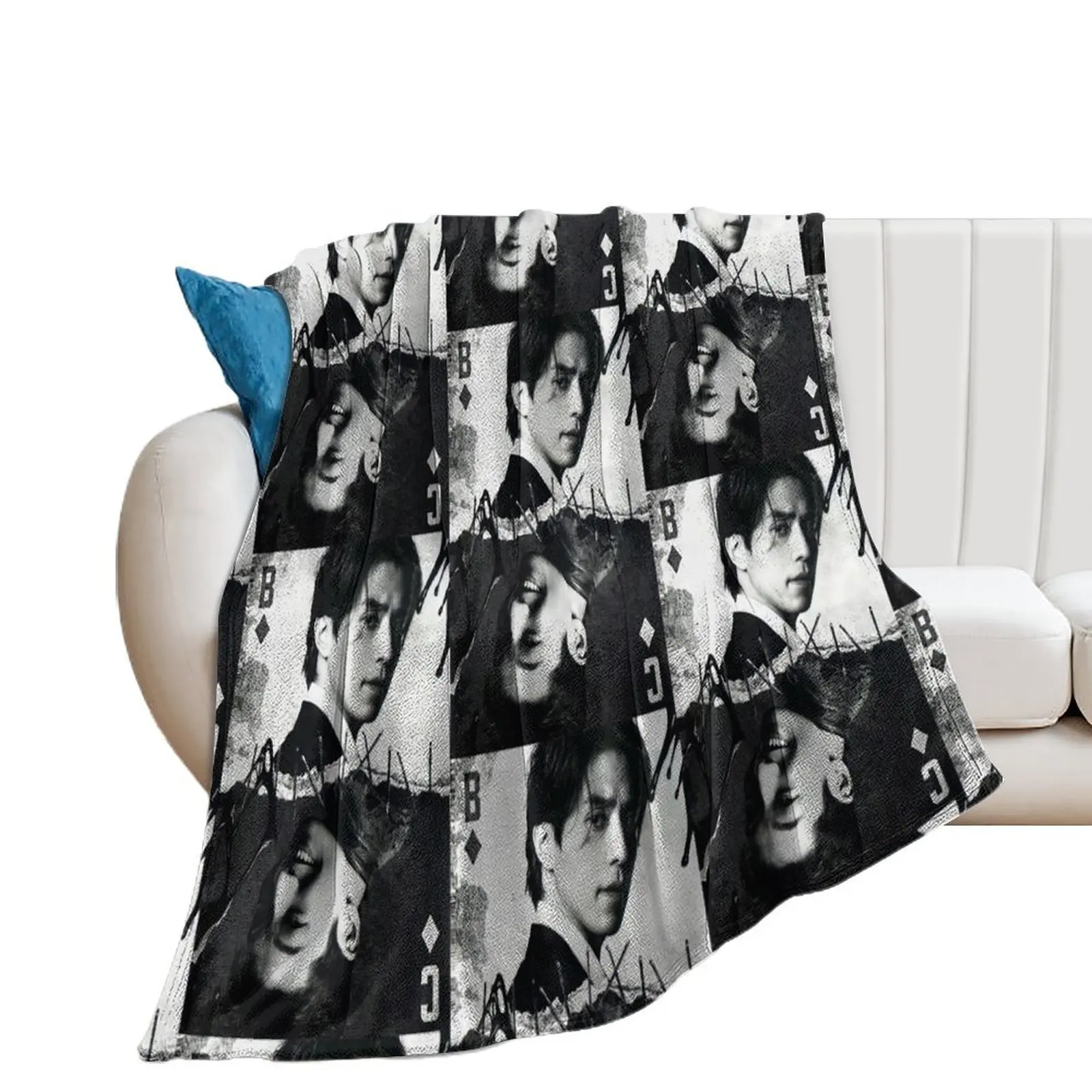 Bad and Crazy Kdrama - Lee Dong-Wook & Wi Ha-Joon Throw Blanket Weighted Designers Blankets For Baby Retros Blankets