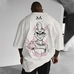 2024 Summer New Anime Dragon Ball Majin Buu Classic Printed Men T-Shirt Cosplay Short Sleeve Shirt Casual Fashion Clothing Gift