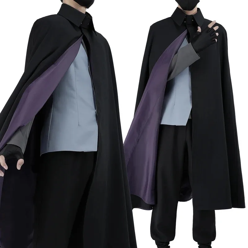 HOLOUN Anime Uchiha Sasuke Cosplay disfraz versión adulto capa chaleco Top pantalones Cos convención Unisex