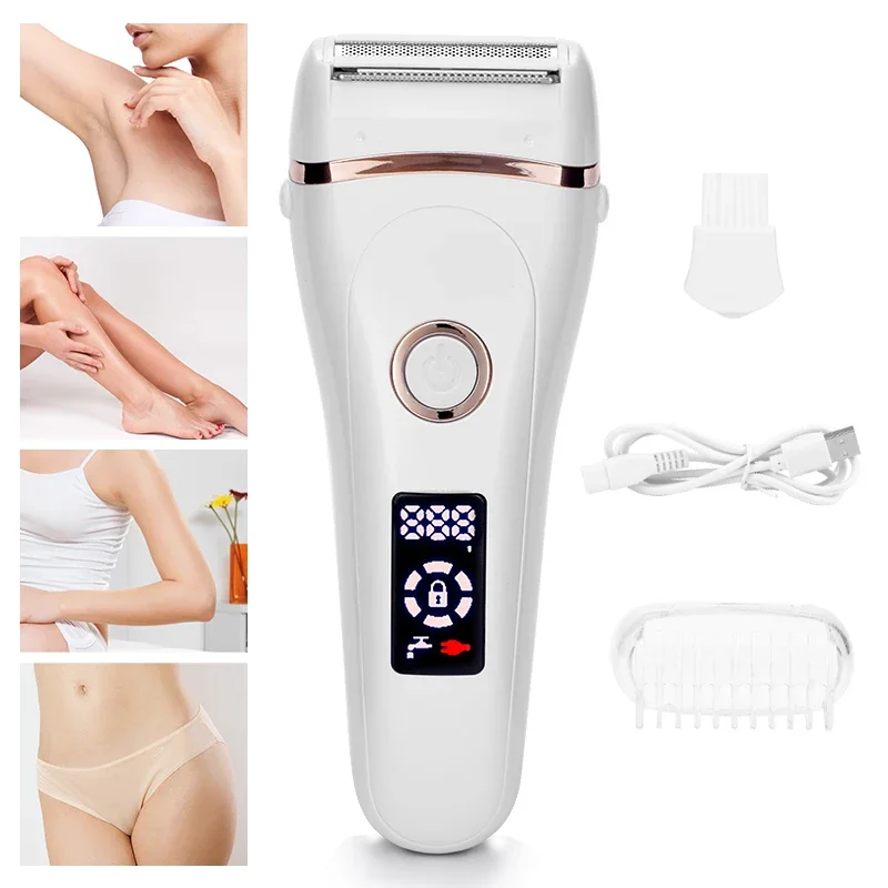 USB Rechargeable Women Painless Electric Epilator Beard Hair Removal Women's Shaving Machines Portable Female Hair Trimmer L