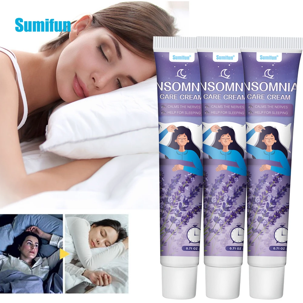 

1/2/3Pcs Sumifun Insomnia Cream Improve Sleep Sooth Relieve Stress Anxiety Headache Brain Massage Medical Health Care Ointment