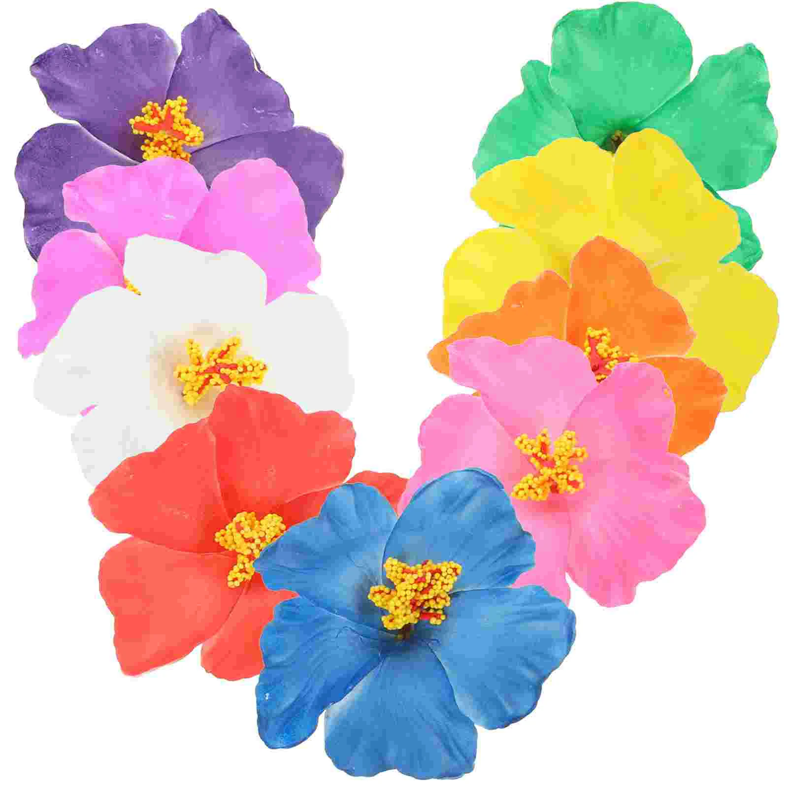 

Hibiscus Hair Clip Hawaiian Flower Hair Barrettes Women Girls Hawaii Tropical Luau Summer Beach Party Supplies Wedding