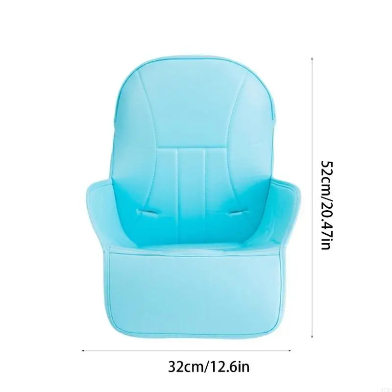 97BE Infant Toddlers Learning to Sit Chair Mat, Water Proofing Breathable PU Leather Sponge Cushion Pad for Various Highchairs