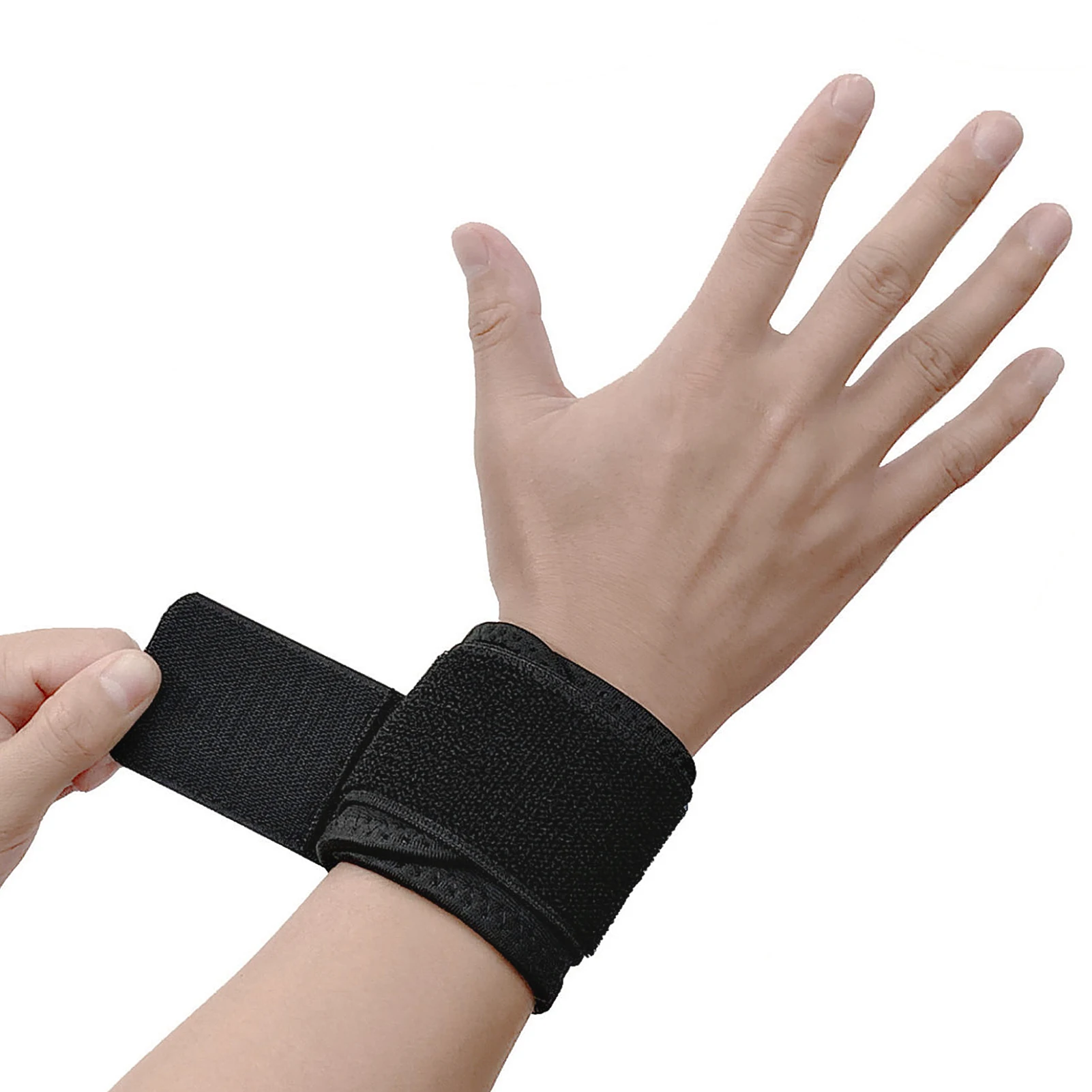 1PC/2pcs Adjustable Sport Wristband Wrist Brace Wrap Bandage Support Band Gym Strap Safety sports wrist protector Hand Bands