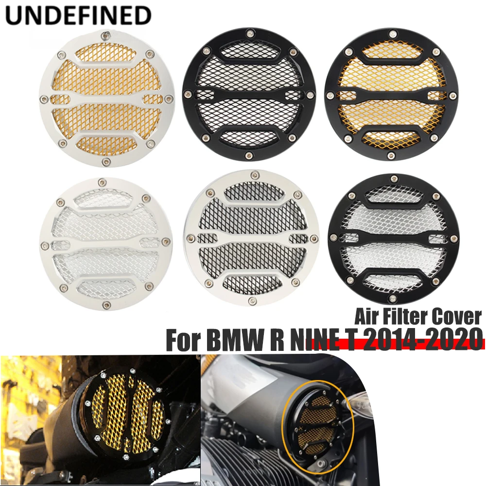 

Air Filter Cover For BMW R Nine T R9t 2014-2020 Air Intake Filters Covers Motorcycle Accessories Black Glod Silver