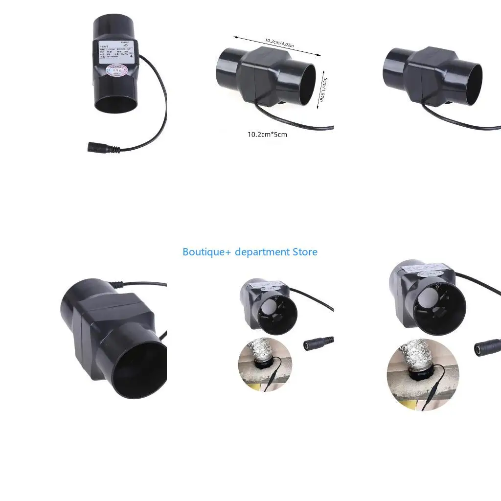 

E1PD Inline Pipe Duct Fan Bathroom Kitchen Ventilation Toilet Electric Window Wall