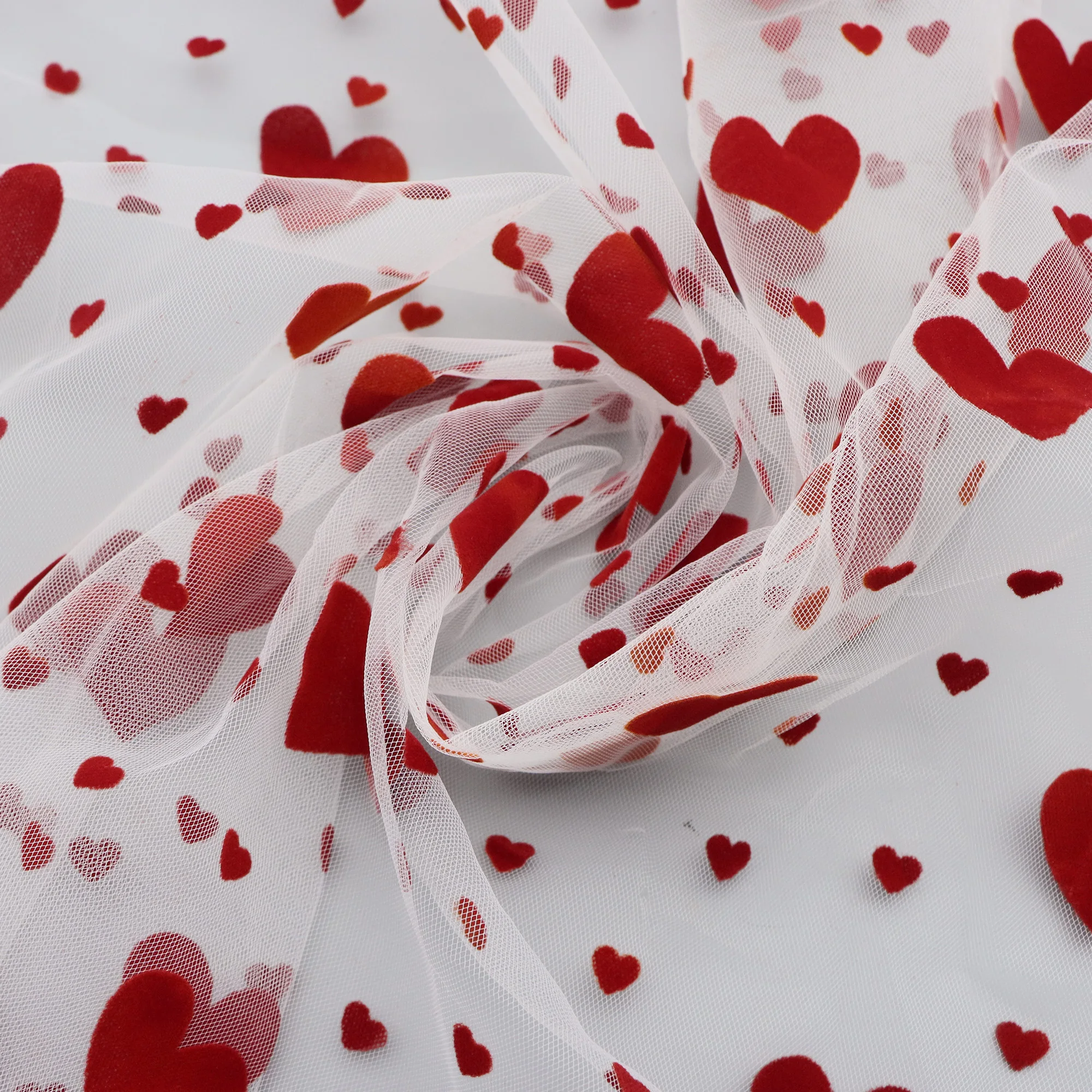 قطعة واحدة مقطوعة مسبقًا 62.9 × 19.68 بوصة قماش شبكي من التول المخملي على الوجهين