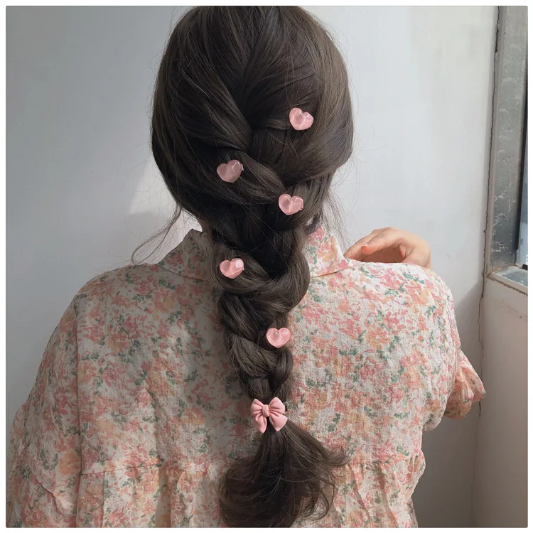 ที่คาดผมรูปการ์ตูนลูกพีชกิ๊บหนีบผมสำหรับเด็กผู้หญิงโบว์น่ารักใหม่5ชิ้นเครื่องประดับผม