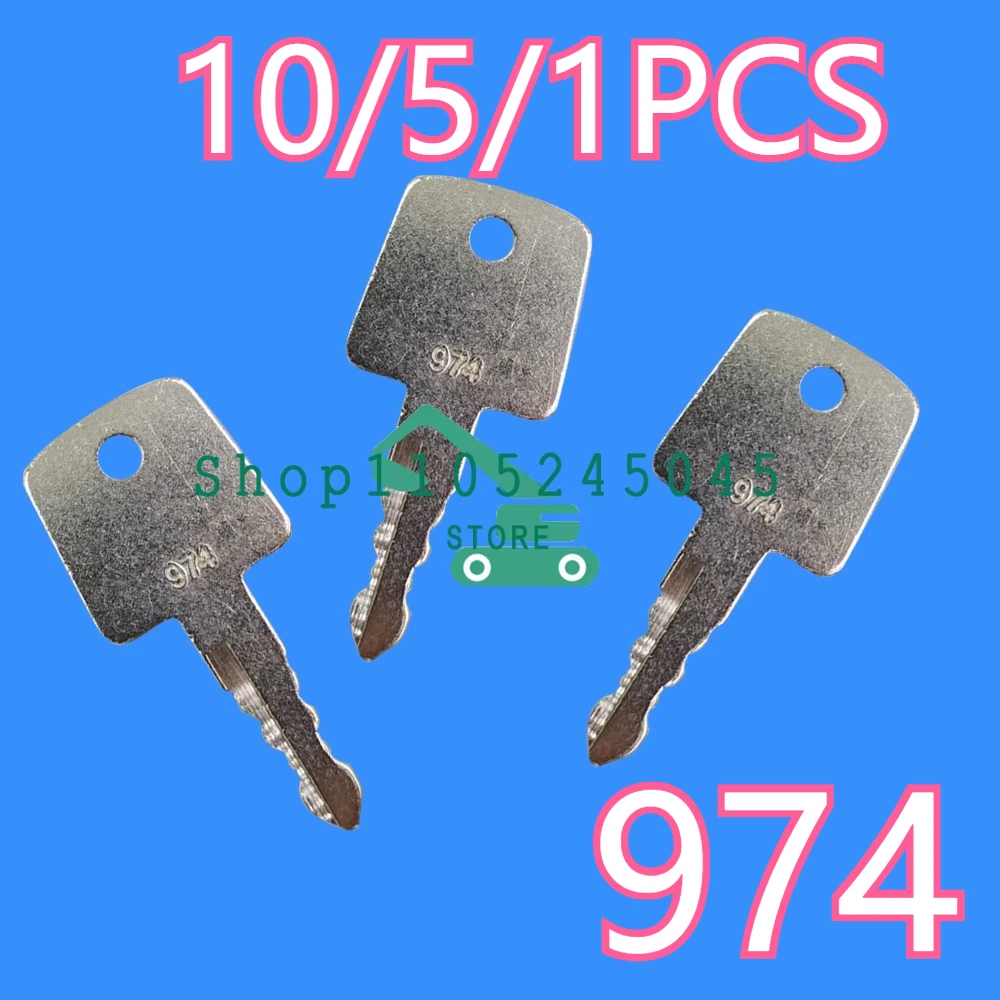10/5/1pcs 974 Starter Key for Heavy Equipment 2820-00003 Ignition Key Sakai Roller Compactor Loader Equipment