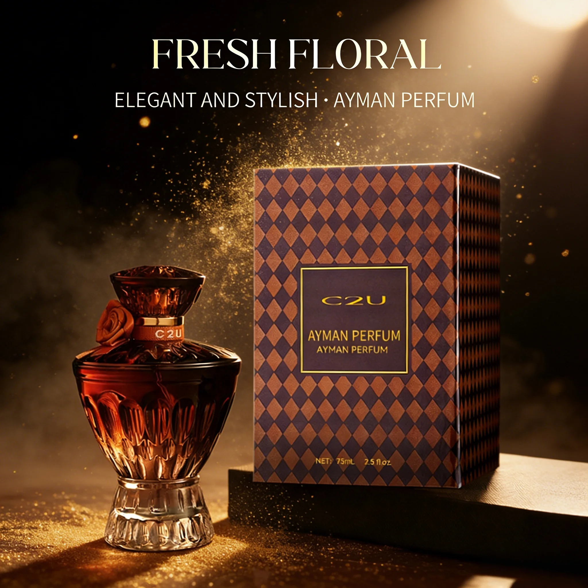 

75ml Oriental Floral Long-Lasting Orchid Perfume for Women | Gift Box Set for Girlfriend