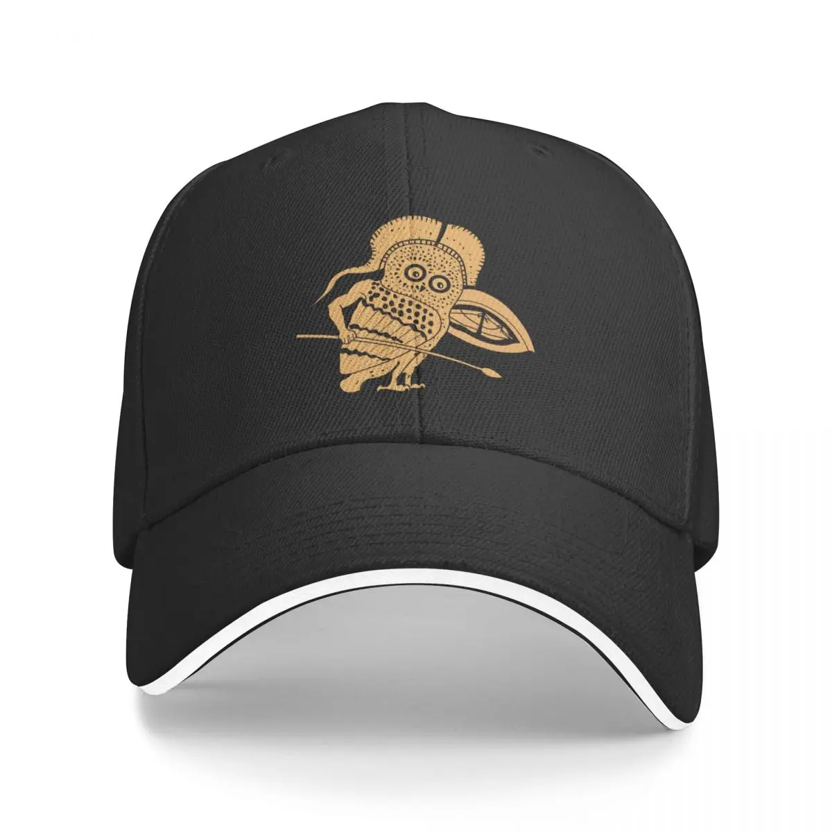 Little Owl as a Hoplite warrior Baseball Cap foam party Hat Mountaineering Hat Beach Women's Men's