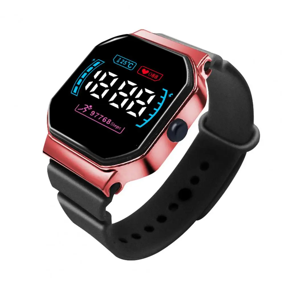 Dial Watch Dial Digital Sports Led Watch with Font Display Comfortable Wristwatch for Students Runners Comfortable Wear