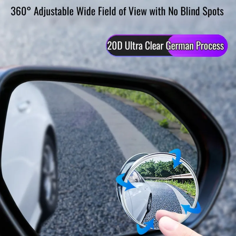 Suction cup reversing round mirror wide angle view no blind spot daily use small round mirror 360 Degree Adjustable Blind Spot