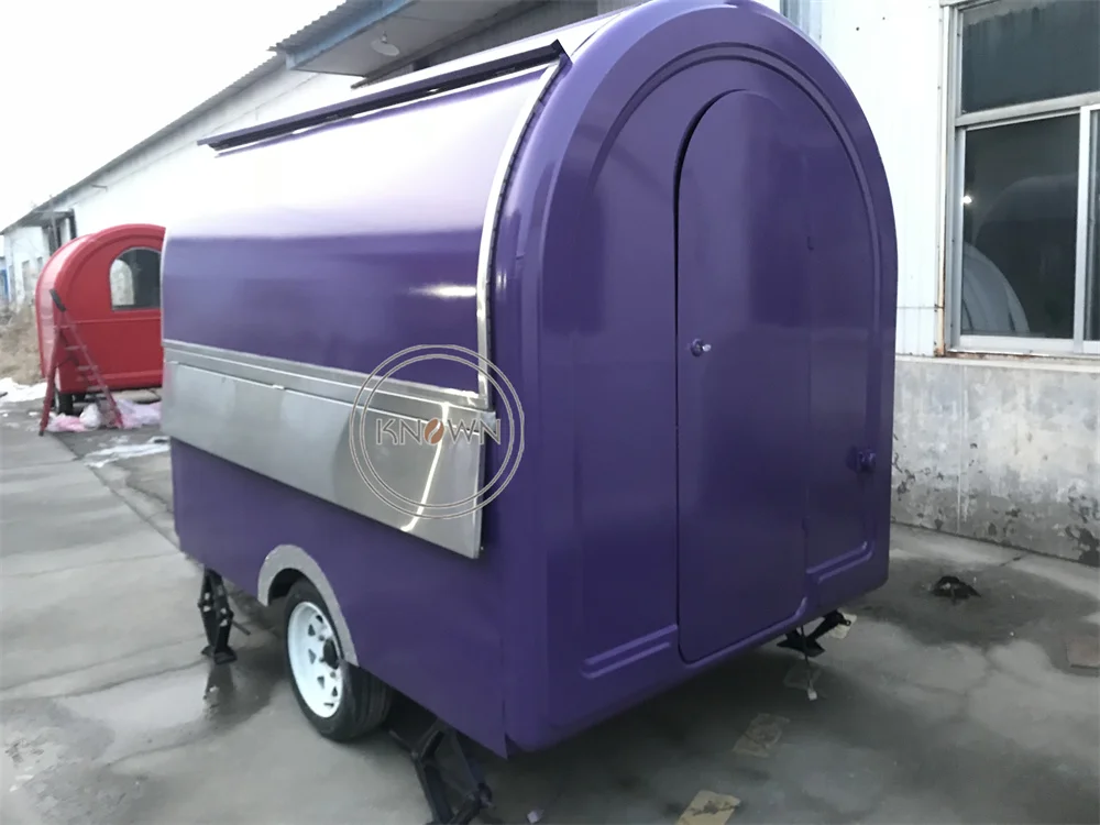 Custom Food Trailer Snack Coffee Kiosk Concession Food Truck Van Custom Fully Catering Equipments Food Truck Van