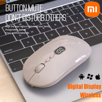 Xiaomi Wireless Computer Mouse for Laptop Battery Level Visible Rechargeable 2.4G Portable USB Dual Modes Mouse Silent Click