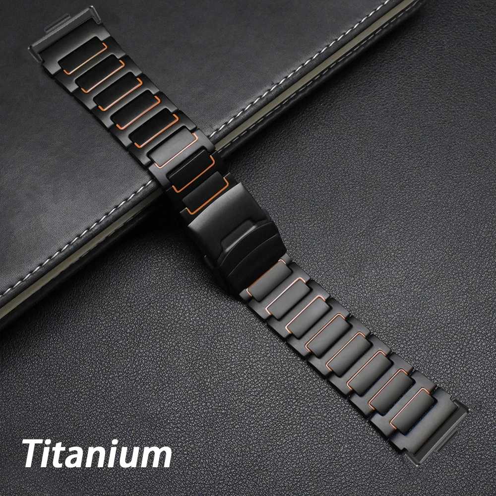 Homem pulseira para huawei relógio ajuste 3 4 4pro luxo titânio banda para huawei ajuste 4 pro cinta correa acessórios para huawei fit4 3