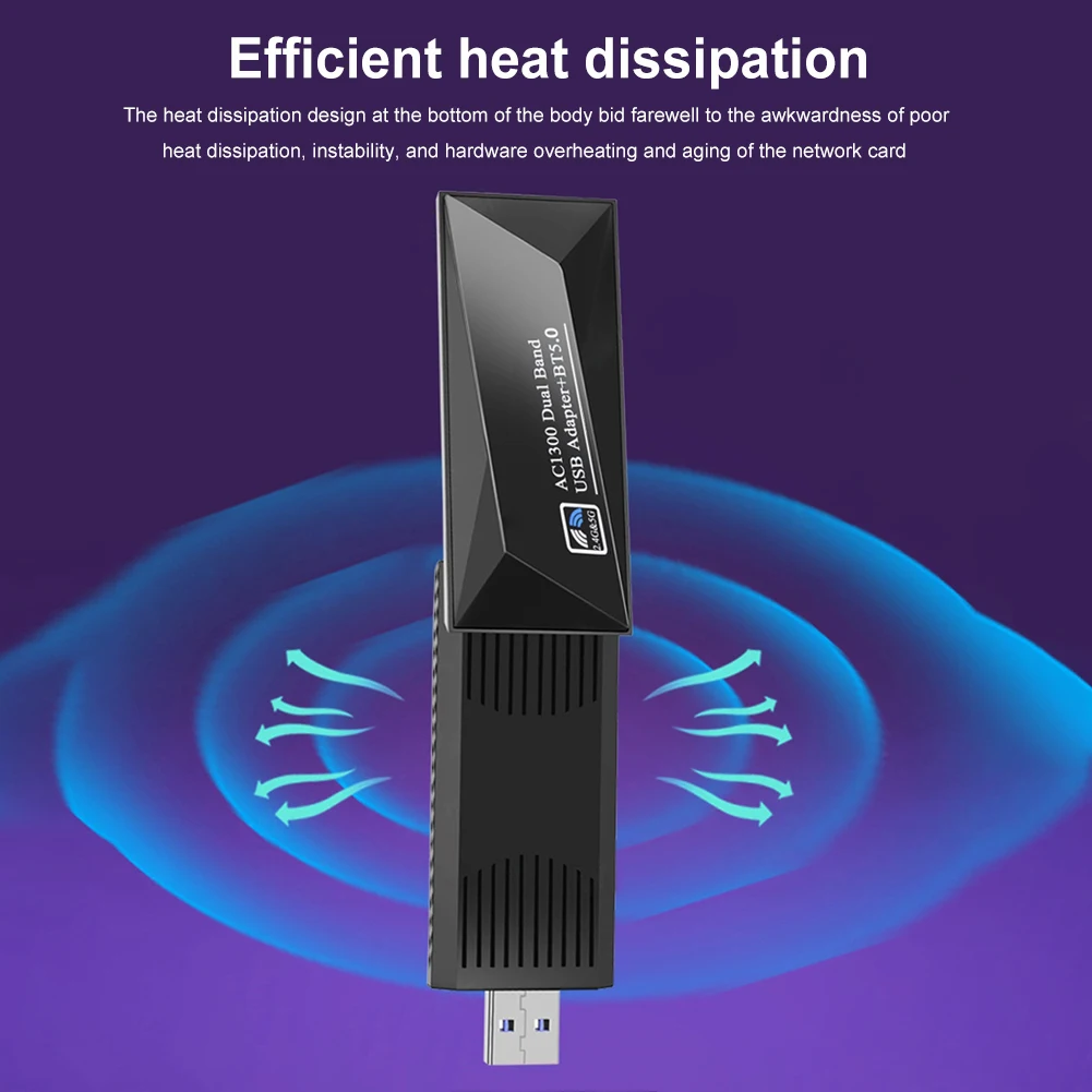 

2 в 1 USB 3.0 Ethernet Wi-Fi ключ двухдиапазонный 2,4/5 ГГц Bluetooth-совместимый беспроводной Wi-Fi-ключ 5,0 для ПК/ноутбука/настольного компьютера