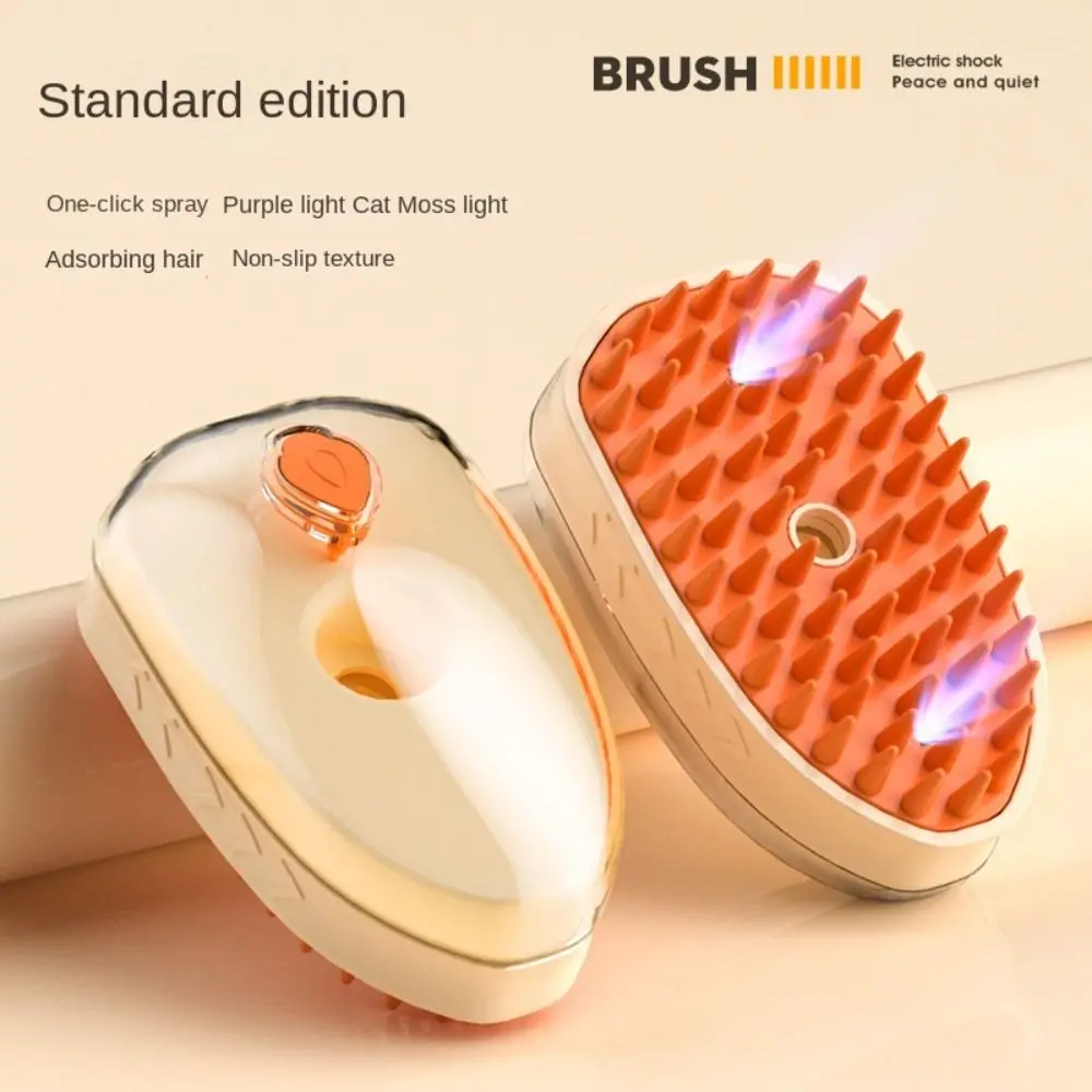 Anti Flying Hair Pet Spray Comb Clean Massage Comb Grooming Comb Cat Steam Brush Pet Hair Removal Comb Electric