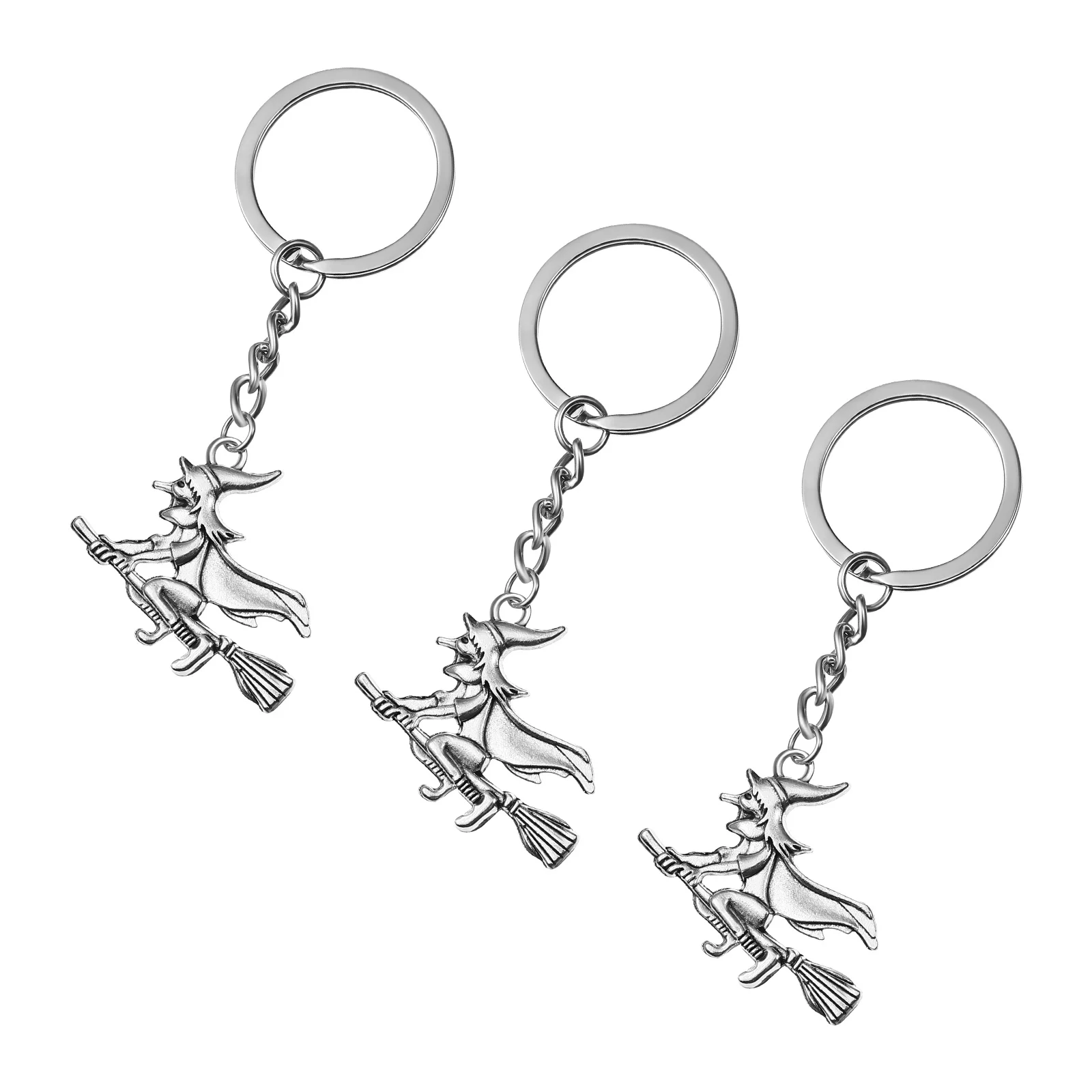 3 Pcs Choker Necklaces for Woman Witch Decor Key Chain Pendant Backpack Keychain Halloween