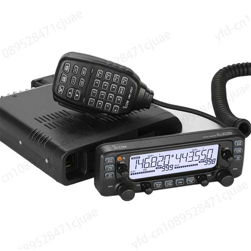 

Microphone and Panel IC-2730E Mobile Radio, Dual Band UHF Transceiver, Car Intercom Accessories, 400-470MHz, 50W