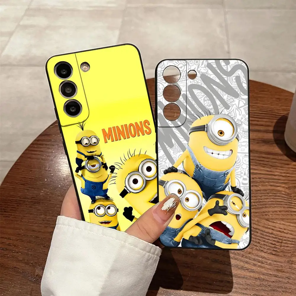 Cartoon M-Minions Phone Case for S23 Samsung S24 Ultra S22 S20 Fe S21 Plus Galaxy A54 A34 A24 A53 M54 Note 20 Cover