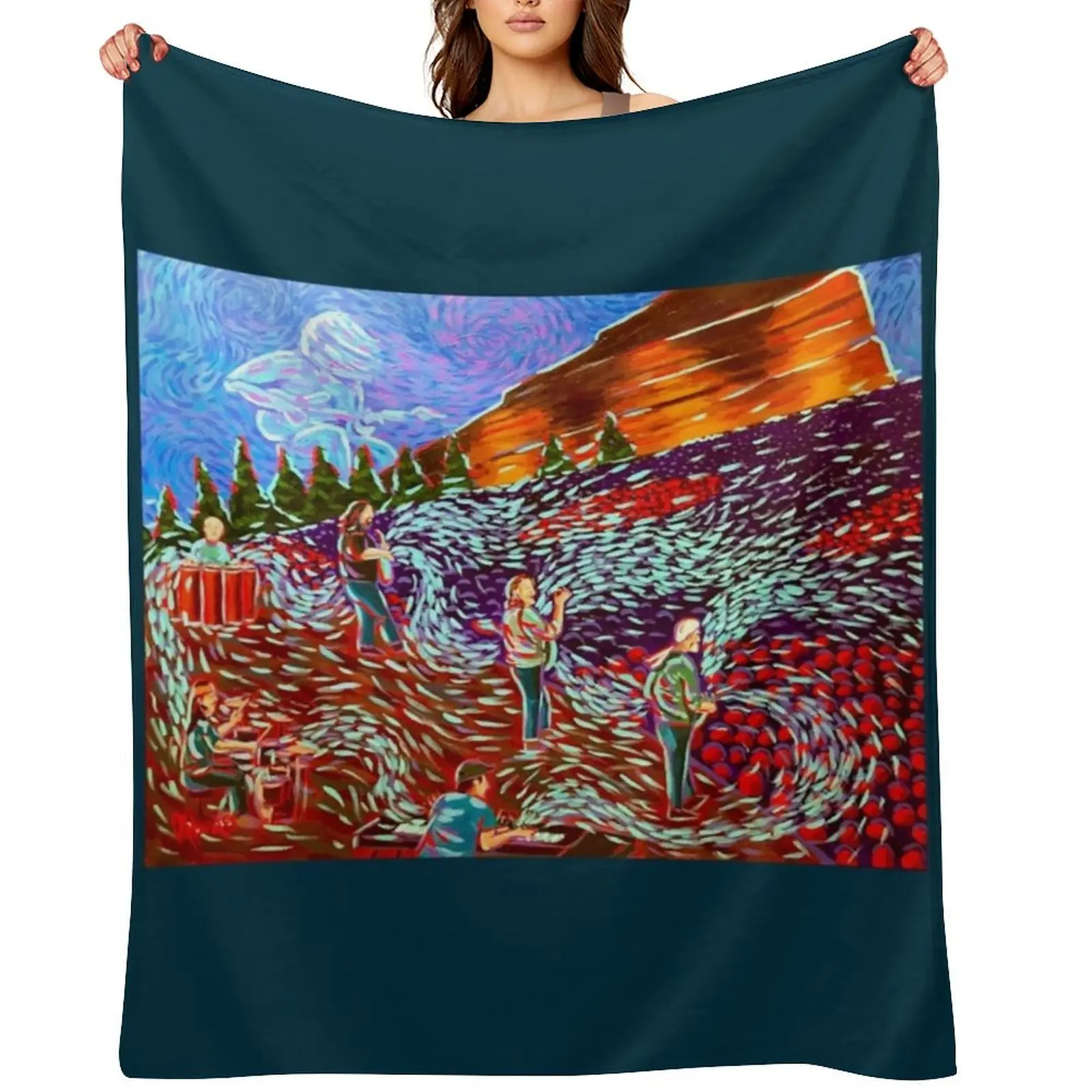 

Widespread Panic at Red Rocks Premium Throw Blanket Blankets Sofas Of Decoration Decoratives Luxury St Quilt Blankets