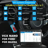 Best VXDIAG VCX NANO For Ford/Mazda 2 in 1 IDS V129 J2534 ECU Programming Coding OBD2 scanner programmer diagnostic tools